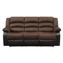 Happy Homes Walter Reclining Fabric Sofa Walter Sofa - Chocolate IMAGE 1