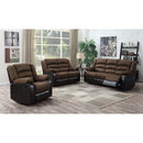 Happy Homes Walter Reclining Fabric Sofa Walter Sofa - Chocolate IMAGE 2