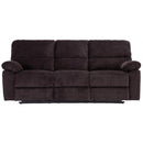Happy Homes Andrew Reclining Fabric Sofa Andrew Sofa - Chocolate IMAGE 1