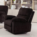 Happy Homes Andrew Fabric Recliner Andrew Recliner - Chocolate IMAGE 1