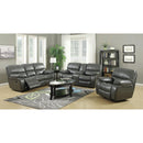 Happy Homes Florence Reclining Leather Look Sofa Florence Sofa - Grey IMAGE 2