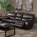 Happy Homes Florence Reclining Leather Look Sofa Florence Sofa - Brown IMAGE 1