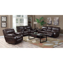 Happy Homes Florence Reclining Leather Look Sofa Florence Sofa - Brown IMAGE 2
