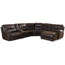 Happy Homes Bennington Reclining Leather Look 7 pc Sectional Bennington Sectional IMAGE 2