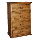 Happy Homes Rustic Texas Star 4-Drawer Chest Rustic Texas Star 4-Drawer Chest IMAGE 1