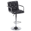 Happy Homes Adjustable Height Stool HHC2494 Barstool with Arms - Black IMAGE 1