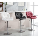 Happy Homes Adjustable Height Stool HHC2201 Bucket Seat Barstool - Black IMAGE 2