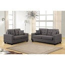 Happy Homes Stationary Fabric Loveseat HH8855 Loveseat - Gray IMAGE 3