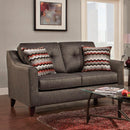 Happy Homes Stationary Fabric Loveseat 4840 Loveseat - Ash IMAGE 1