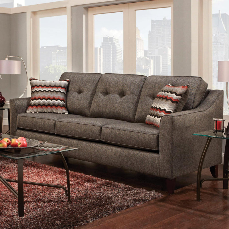 Happy Homes Stationary Fabric Sofa 4840 Sofa - Ash IMAGE 1