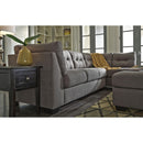 Happy Homes Ashley Fabric 2 pc Sectional Ashley 452 Sectional - Charcoal IMAGE 4