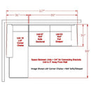 Happy Homes Ashley Fabric 2 pc Sectional Ashley 452 Sectional - Charcoal IMAGE 6