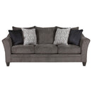 Happy Homes Simmons Stationary Fabric Sofa Simmons 6485 Sofa - Pewter IMAGE 1