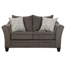 Happy Homes Simmons Stationary Fabric Loveseat Simmons 6485 Loveseat - Pewter IMAGE 1