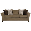 Happy Homes Simmons Stationary Fabric Sofa Simmons 6485 Sofa - Truffle IMAGE 1