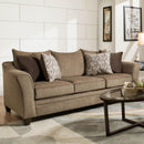 Happy Homes Simmons Stationary Fabric Sofa Simmons 6485 Sofa - Truffle IMAGE 2