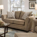 Happy Homes Simmons Stationary Fabric Loveseat Simmons 6485 Loveseat - Truffle IMAGE 2