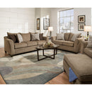 Happy Homes Simmons Stationary Fabric Loveseat Simmons 6485 Loveseat - Truffle IMAGE 3