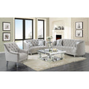 Coaster Furniture Avonlea 508462 Upholstered Sloped Arm Loveseat - Grey Velvet IMAGE 10