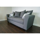 Happy Homes Stationary Fabric Sofa 100-Grey IMAGE 1