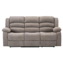 Happy Homes Dynamo Reclining Fabric Sofa Dynamo Sofa - Gray IMAGE 1