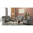 Happy Homes Dynamo Reclining Fabric Loveseat Dynamo Loveseat - Gray IMAGE 2