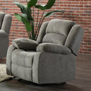 Happy Homes Dynamo Rocker Fabric Recliner Dynamo Recliner - Gray IMAGE 1