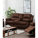 Happy Homes Reclining Fabric Loveseat with Console 20200 IMAGE 1