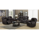 Happy Homes Monrose Reclining Leather Loveseat with Console Monrose - Brown IMAGE 2