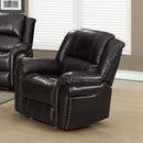 Happy Homes Monrose Leather Recliner Monrose - Brown IMAGE 1