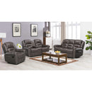 Happy Homes Lexington Leather Recliner Lexington Recliner - Gray IMAGE 2