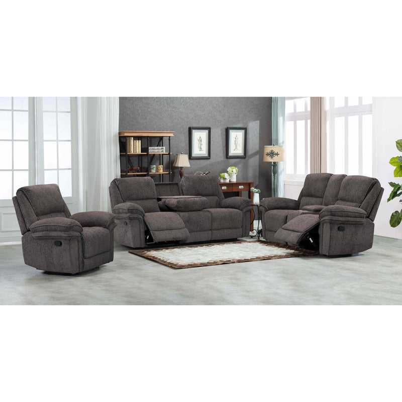Happy Homes Harper Reclining Fabric Loveseat with Console Harper IMAGE 2