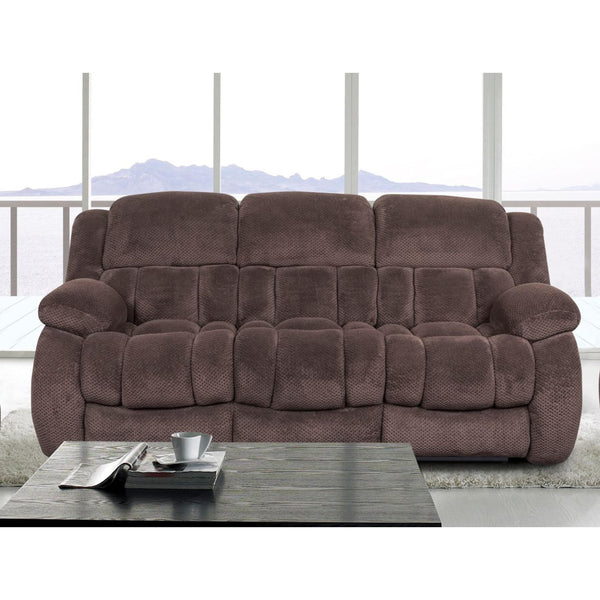 Happy Homes Conroe Reclining Fabric Sofa Conroe IMAGE 1