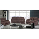 Happy Homes Conroe Reclining Fabric Loveseat with Console Conroe IMAGE 2