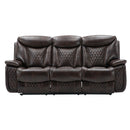 Happy Homes Chanel Reclining Leather Sofa Chanel-Brown IMAGE 1
