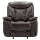 Happy Homes Chanel Leather Recliner Chanel-Brown IMAGE 1