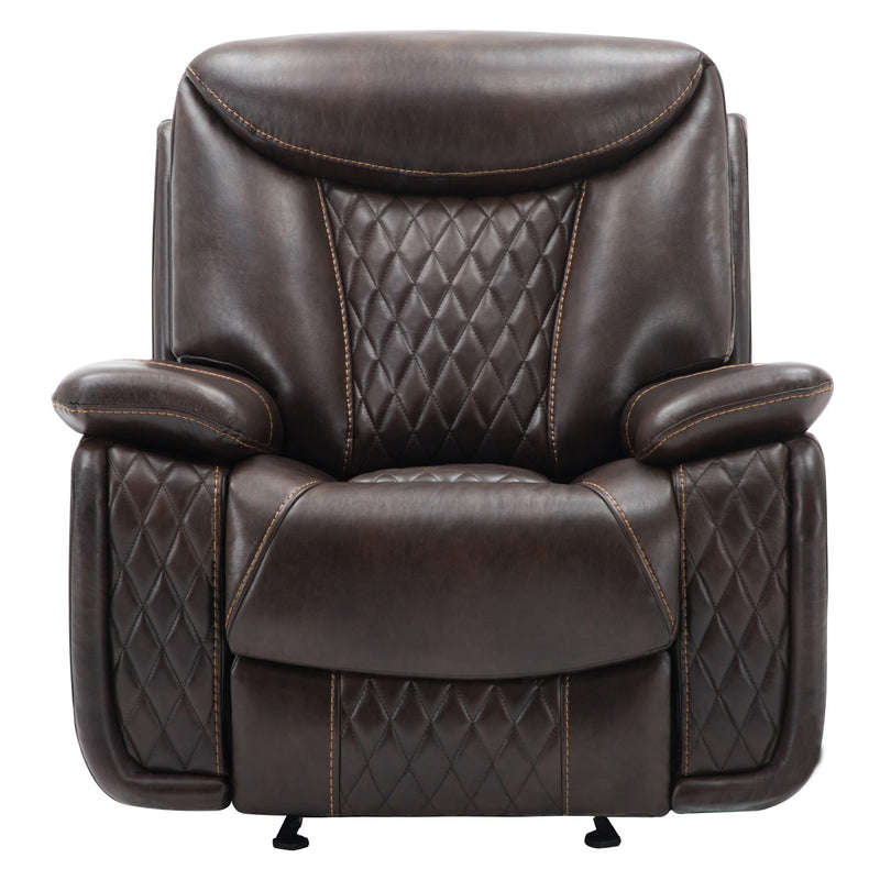 Happy Homes Chanel Leather Recliner Chanel-Brown IMAGE 1