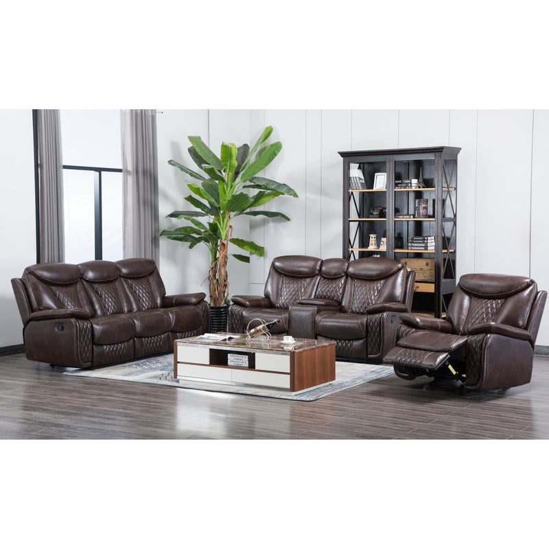 Happy Homes Chanel Leather Recliner Chanel-Brown IMAGE 2