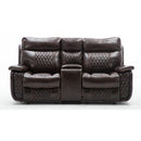 Happy Homes Havana Reclining Leather Loveseat with Console Havana IMAGE 1