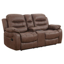 Happy Homes Reclining Fabric Loveseat with Console HH9265 IMAGE 1