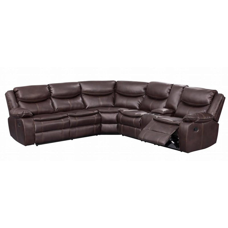 Happy Homes Kelliwood Reclining Leather Look 3 pc Sectional Kelliwood IMAGE 1