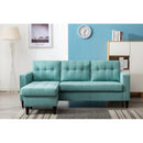 Happy Homes Kingdom Fabric 2 pc Sectional Kingdom-Teal IMAGE 1