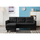 Happy Homes Kingdom Fabric 2 pc Sectional Kingdom-Gray IMAGE 1