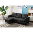 Happy Homes Kingdom Fabric 2 pc Sectional Kingdom-Gray IMAGE 2