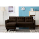 Happy Homes Kingdom Fabric 2 pc Sectional Kingdom-Chocolate IMAGE 1