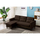 Happy Homes Kingdom Fabric 2 pc Sectional Kingdom-Chocolate IMAGE 2