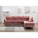 Happy Homes Vogue Fabric 2 pc Sectional Vogue - Pink IMAGE 1