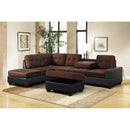 Happy Homes Heights Fabric and Leather Look 2 pc Sectional PU6Heights IMAGE 1