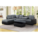 Happy Homes Heights Fabric and Leather Look 2 pc Sectional PU8Heights IMAGE 1