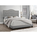 Happy Homes Emma Queen Upholstered Platform Bed Emma Queen Bed - Gray IMAGE 1